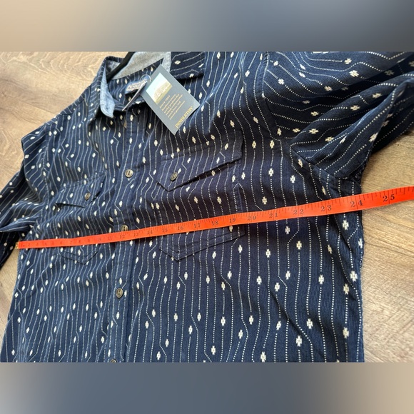 Pendleton Men’s Corduroy Long Sleeve Navy Blue Western Snap Shirt - Size Large - Picture 6 of 15
